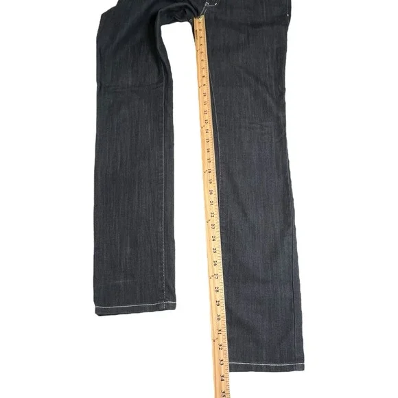 Prana Womens 8 Gray Low Rise Slim Straight Kara Jean #W4KARA115 - Picture 6 of 9